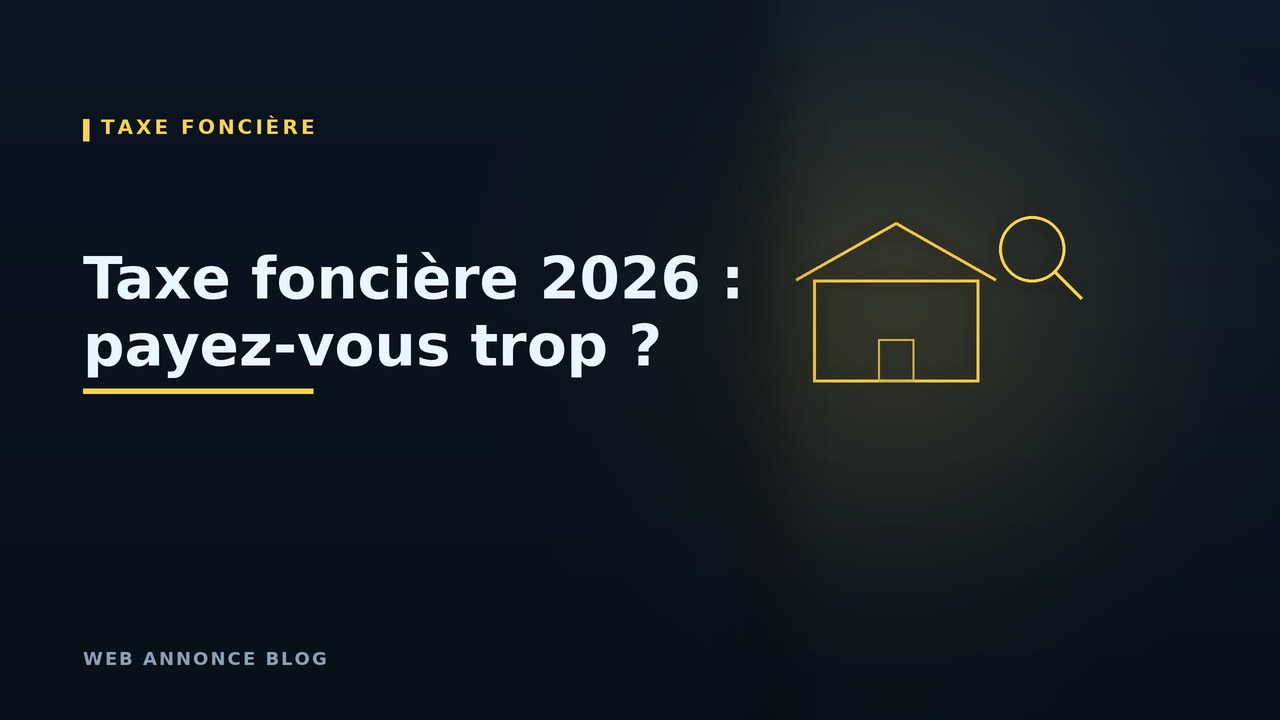 Taxe foncière 2026 : pourquoi vous payez peut-être trop (et comment vérifier rapidement)